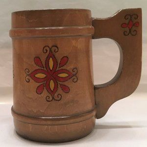 Russian/USSR wooden souvenir mug VINTAGE